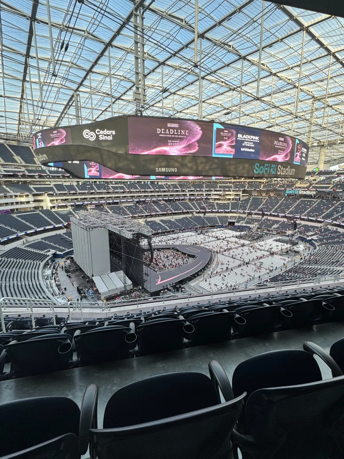 BLACKPINK Deadline World Tour stage at SoFi Stadium