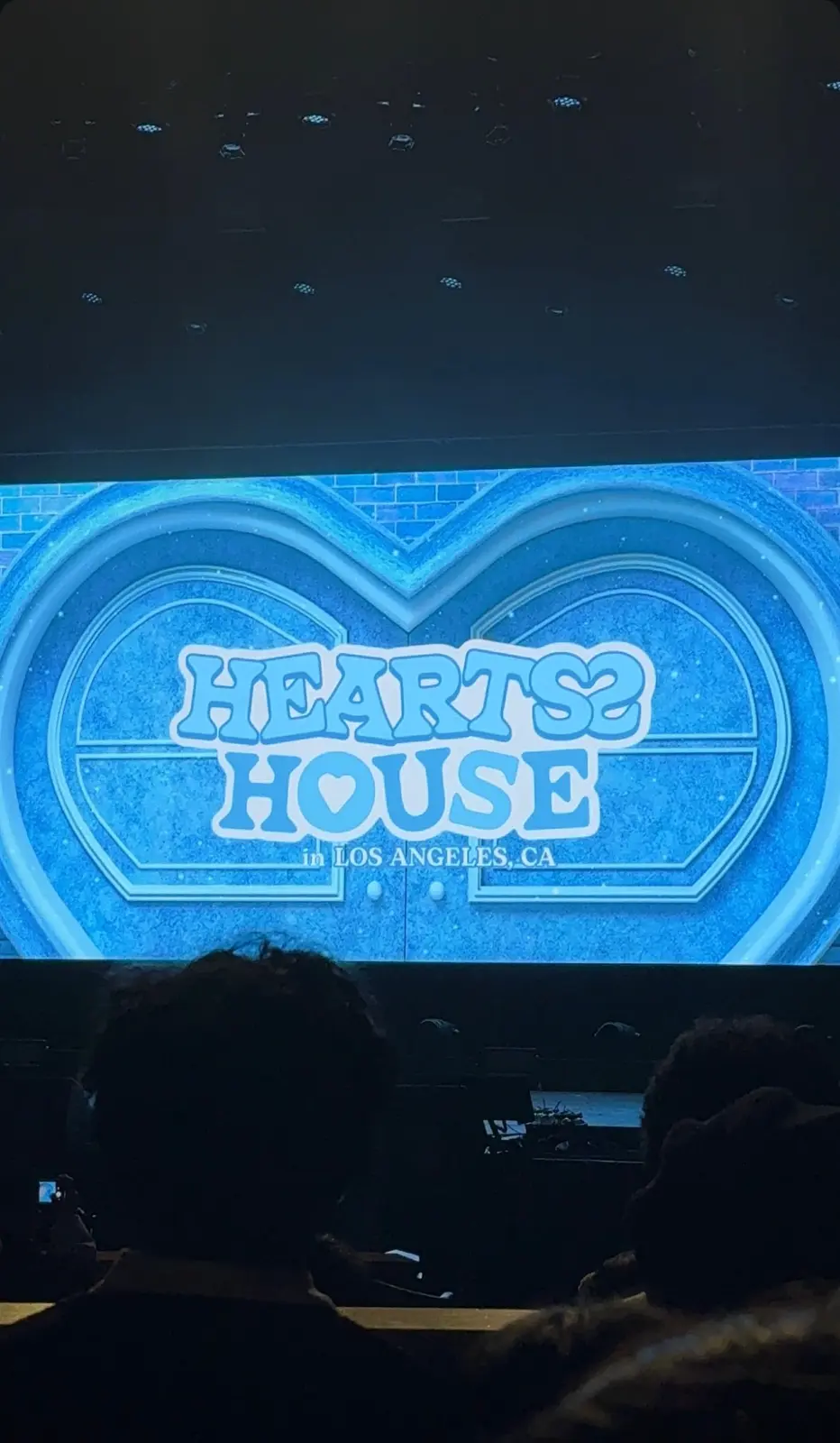 Hearts2Hearts Hearts2House concert screen in Los Angeles